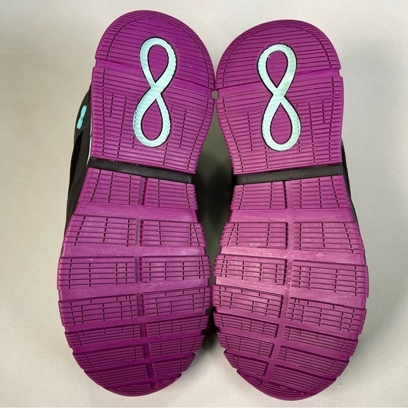 New nb Cherokee Infinity Fly Black Neon Purple Sneakers Nursing Shoe Womens 8 - Picture 6 of 10